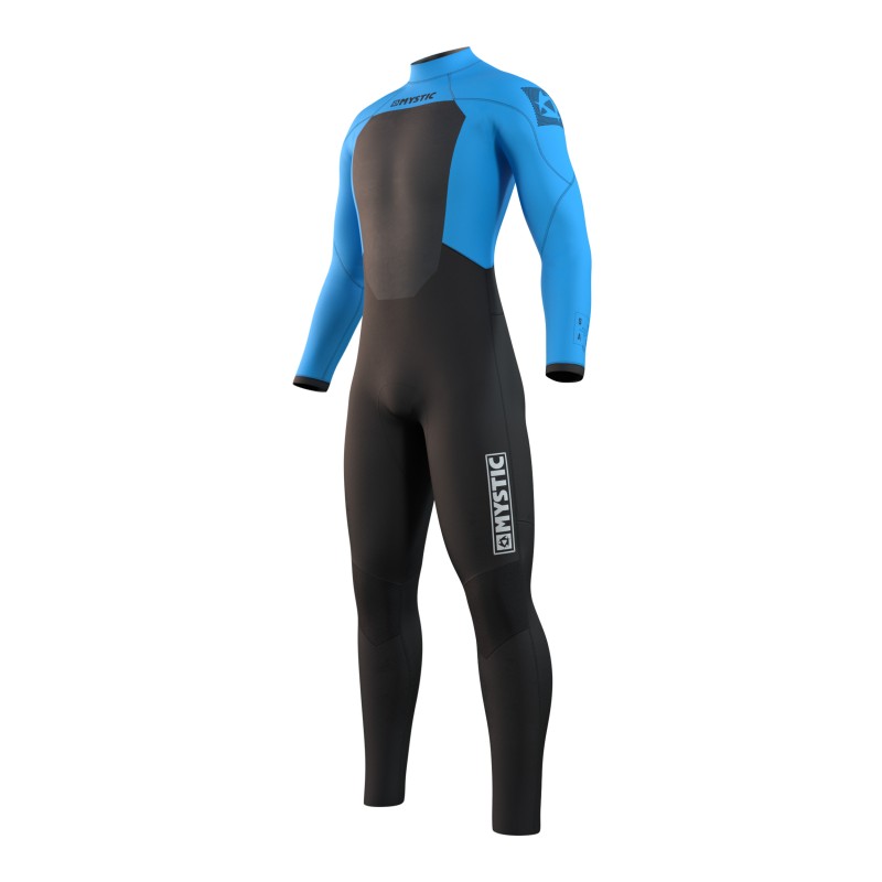 Mystic Star Fullsuit 4/3mm Bzip - global blue