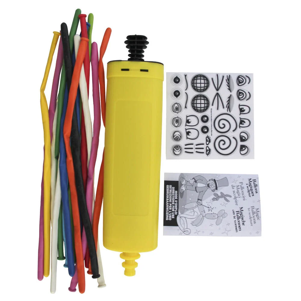 Ballon à sculpter multicolore x 15 avec pompe