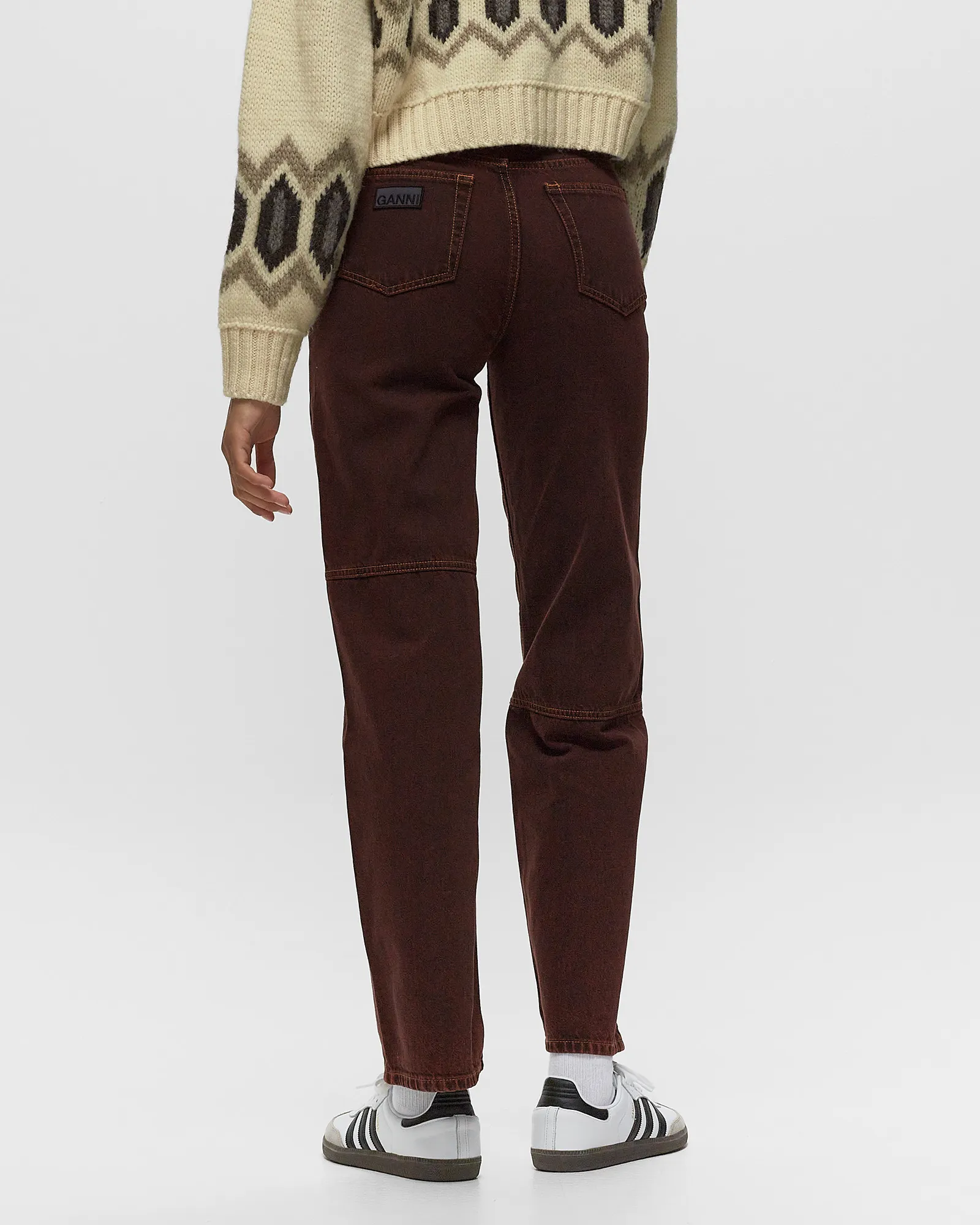 Ganni Overdyed Bleach Denim Izey