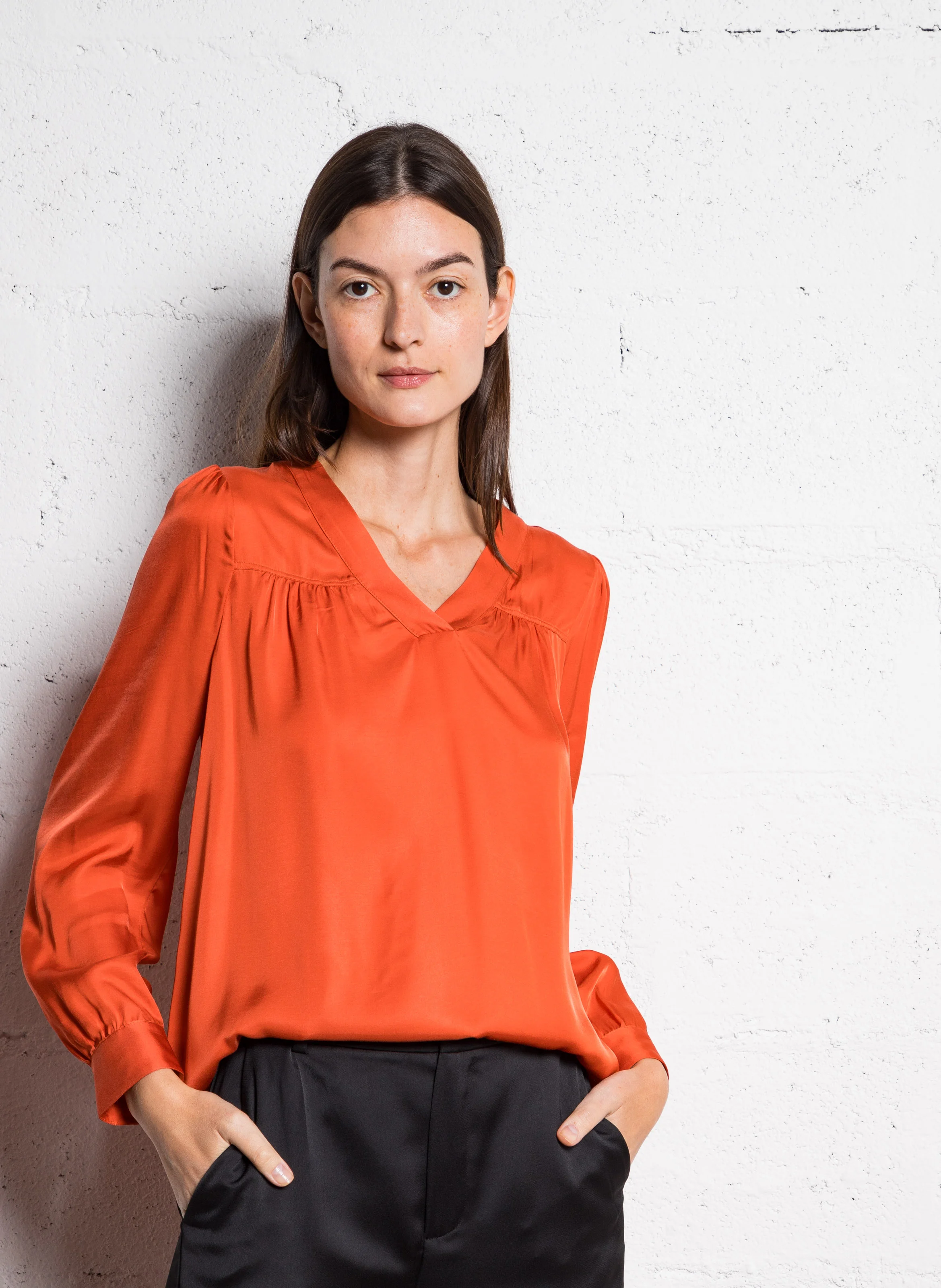 CHIMEL - Blouse col V| Multicolore