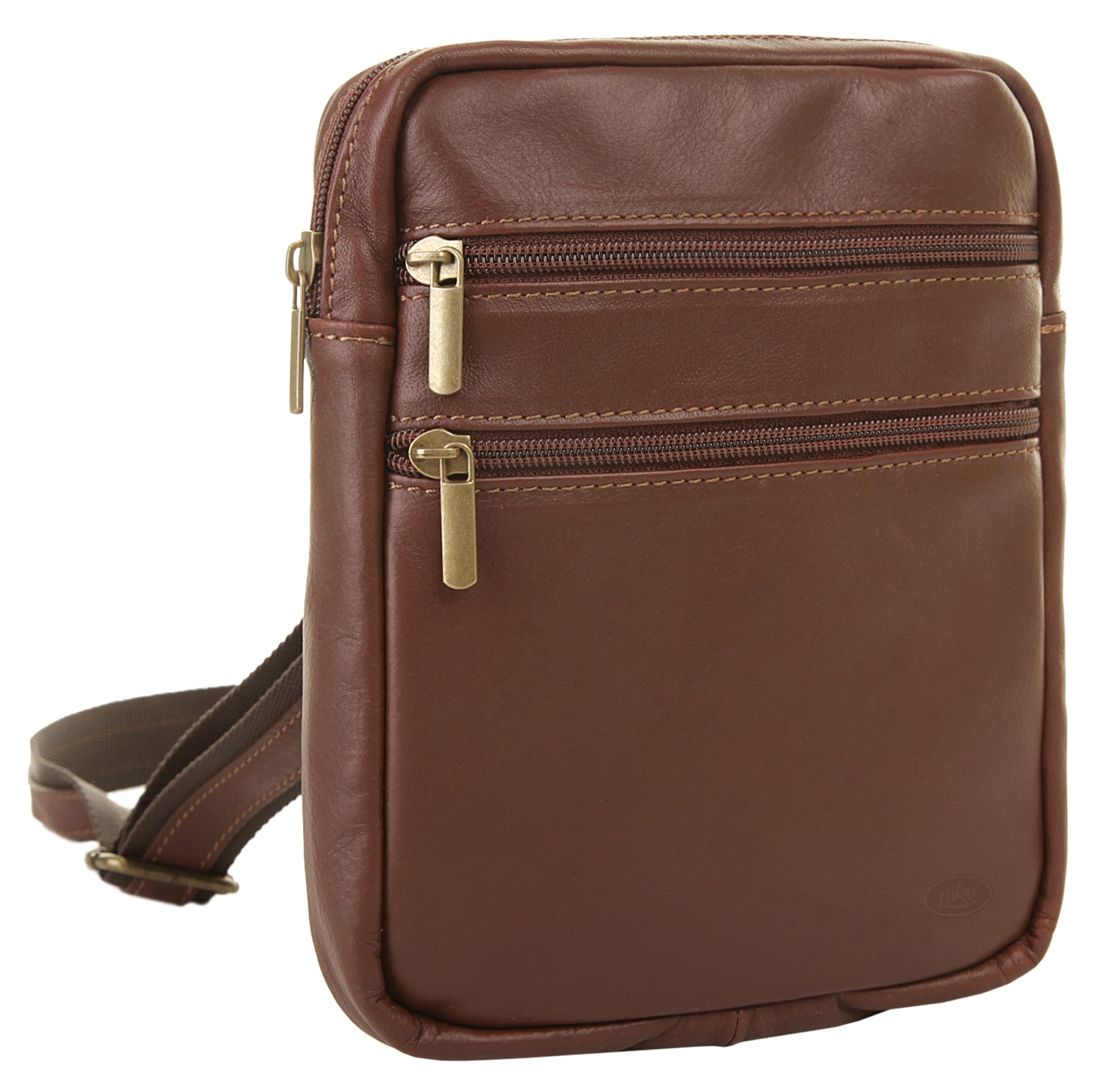 Piké Umhängetasche echt Leder, Made in Italy