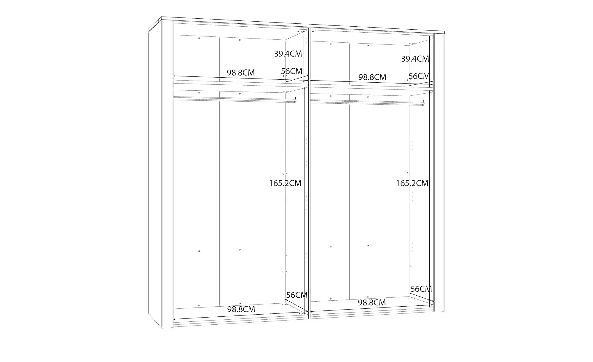Drehtürenschrank Toneo