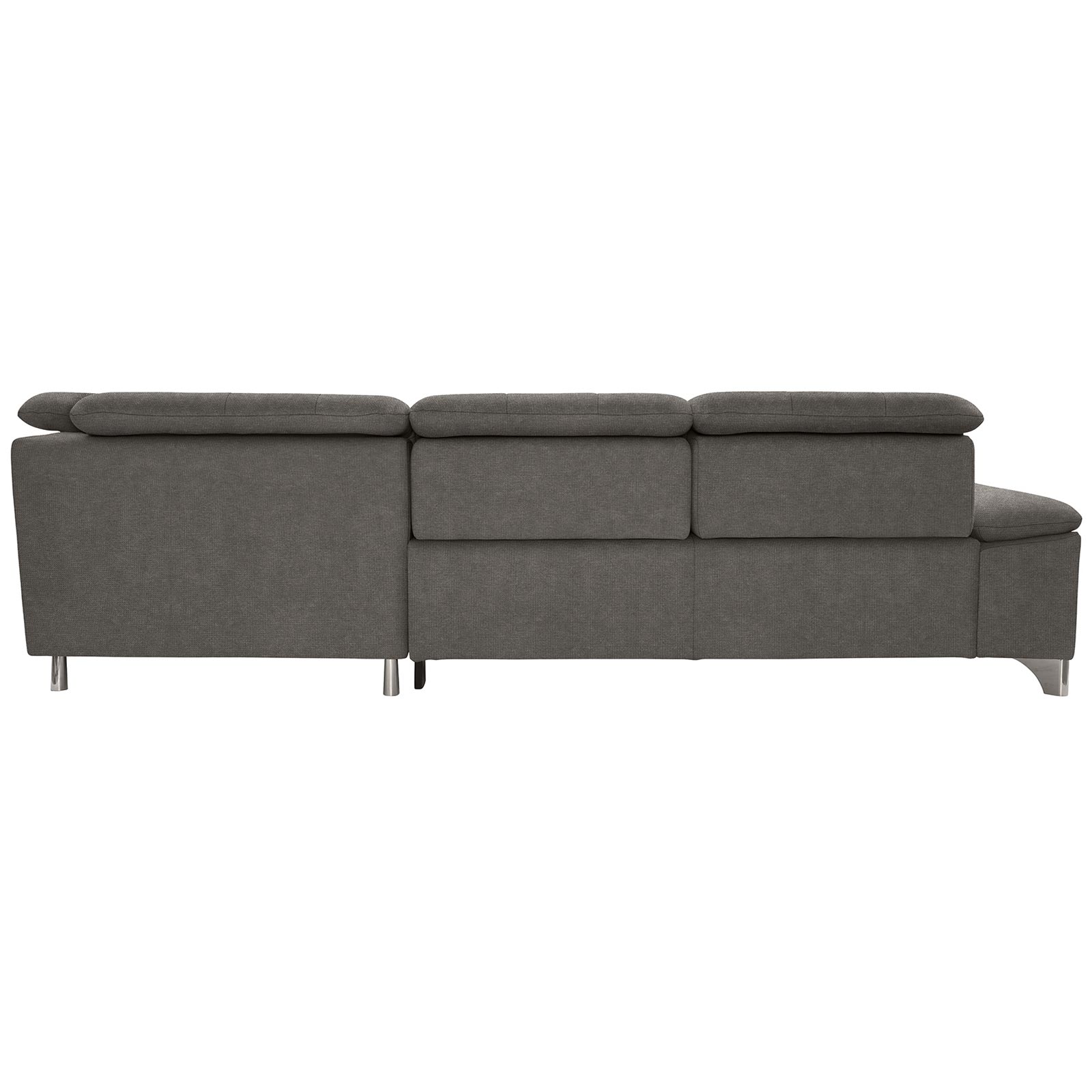 polsterpower Ecksofa - Belle grey - Basismodell - Ottomane rechts