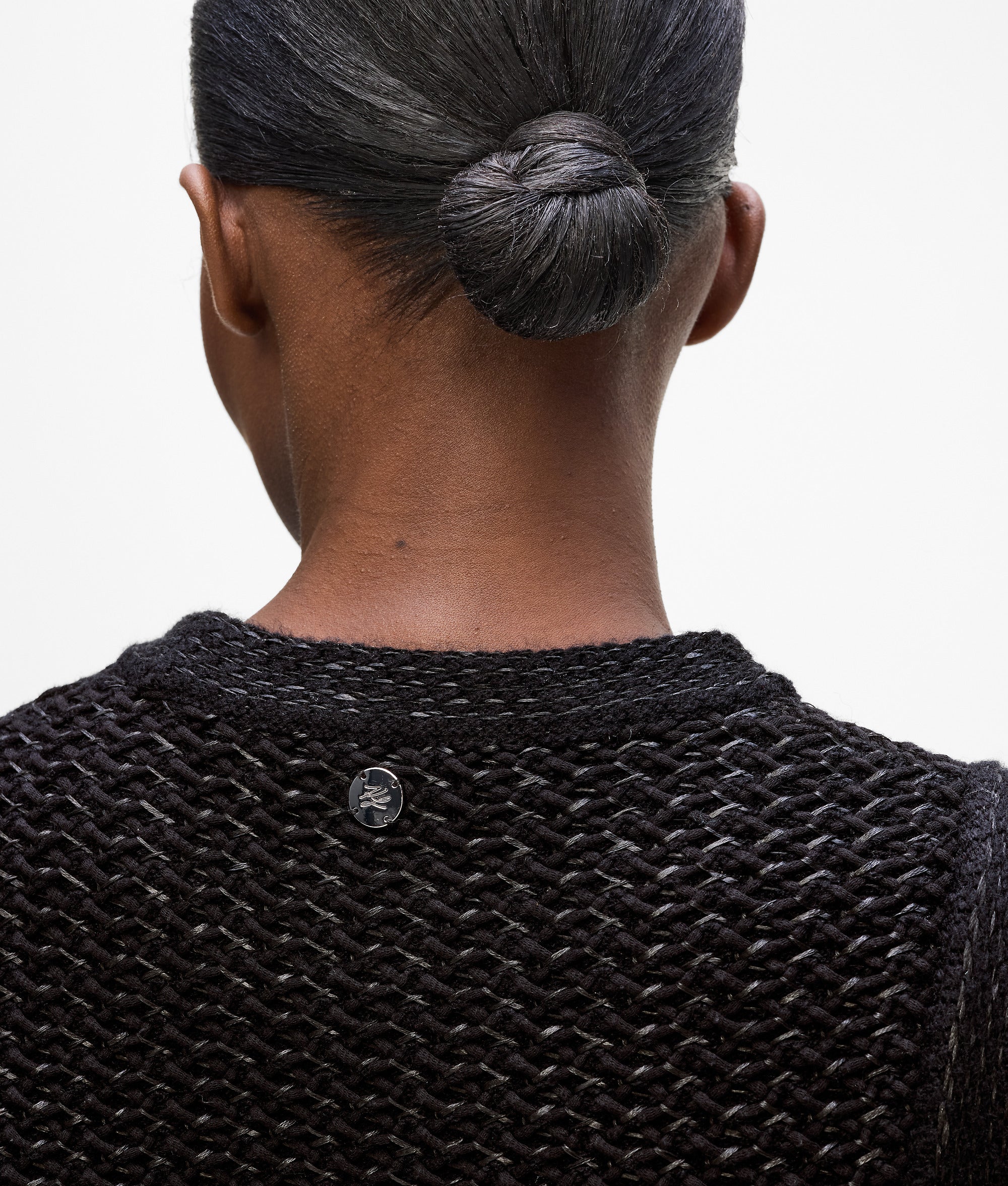 Getextureerde tricot jurk