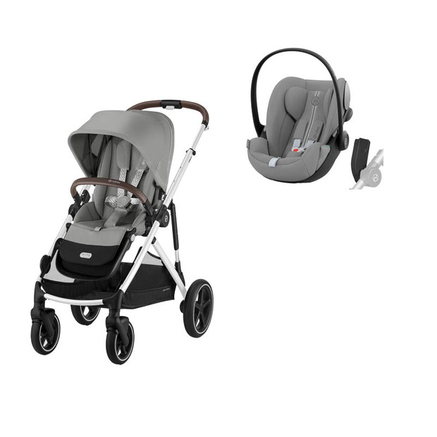 Poussette DUO Gazelle S SLV + Cloud G Plus Stone Grey - CYBEX