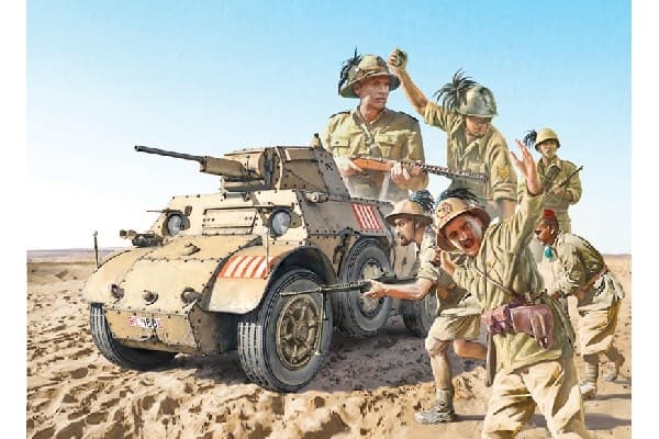 Italeri 1:35 AB 41 med Bersaglieri italiensk infanteri