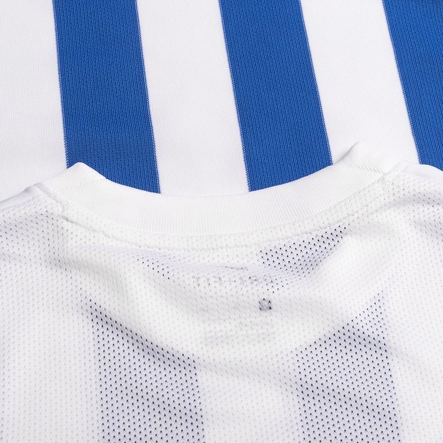 Nike Maillot Dri-FIT Striped Division IV - Blanc/Bleu/Noir Manches Longues Enfant