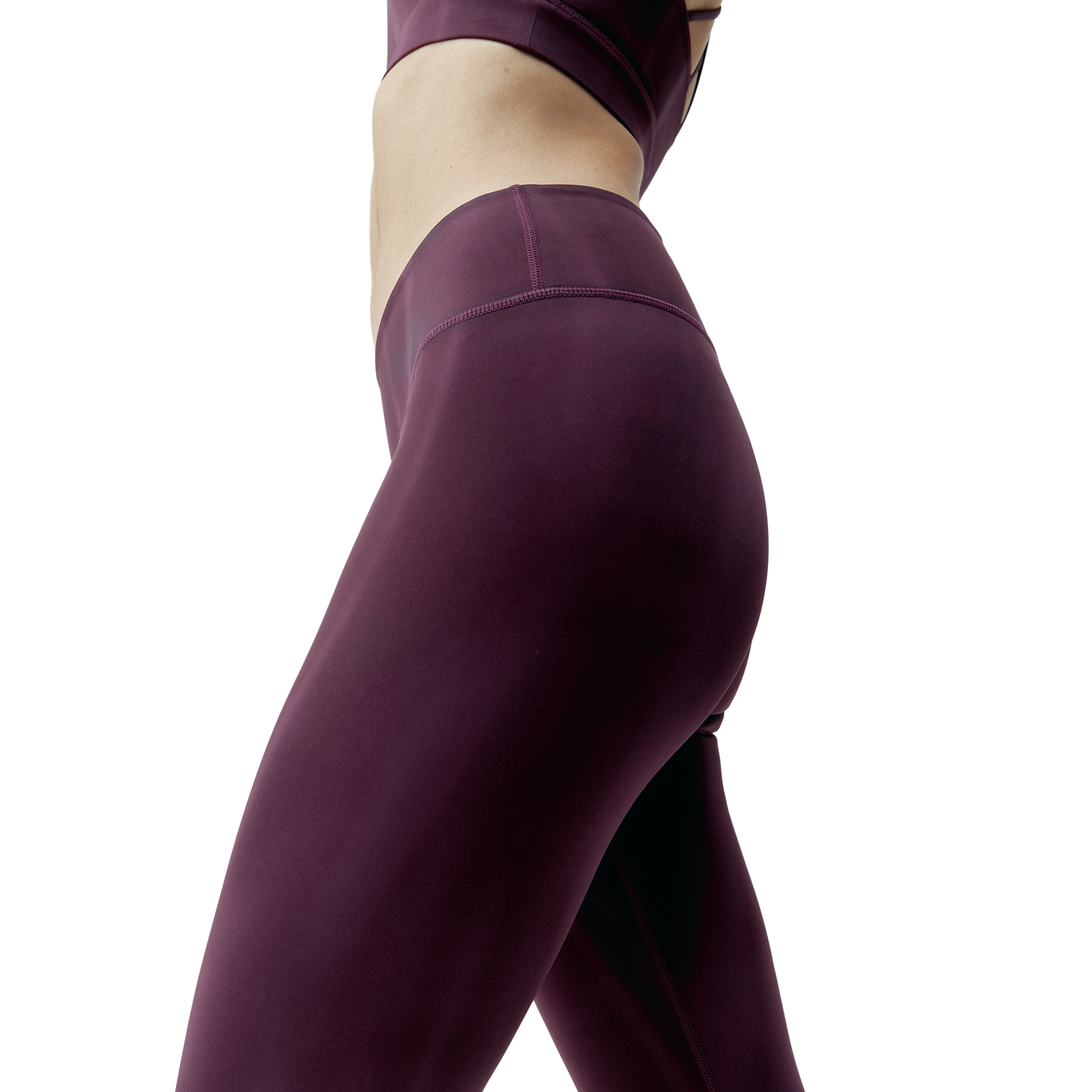 BLANCHE - Legging blanche au design imprimé unique | Violet