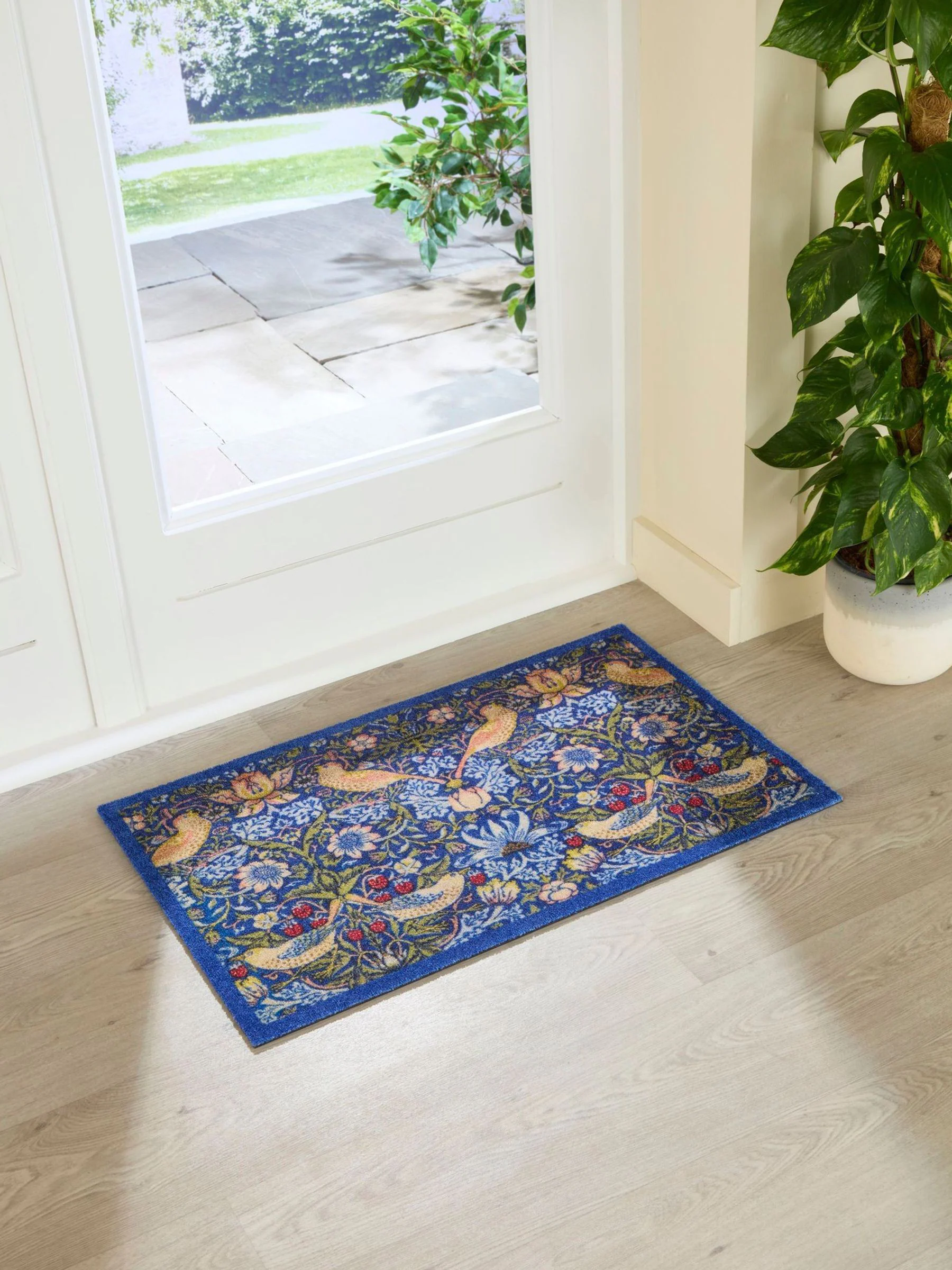 Artsy Mats William Morris Strawberry Thief Indoor Washable Doormat