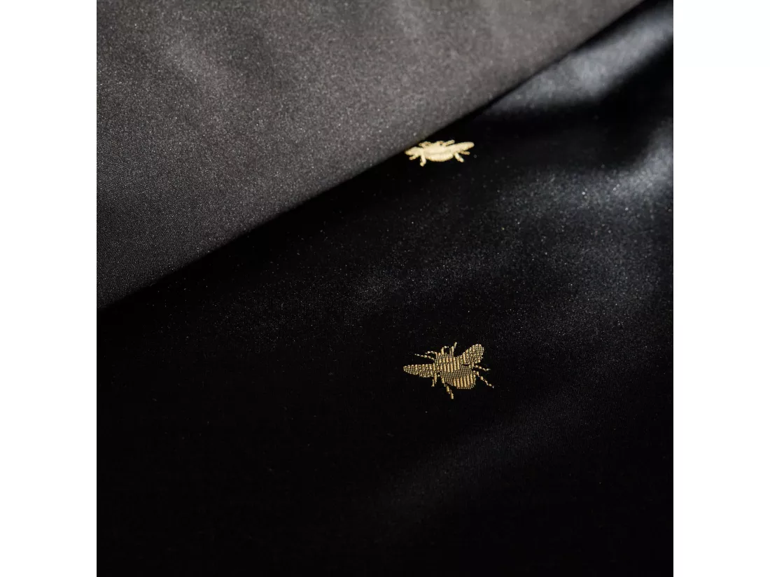 Drap En Jacquard Beliamo noir moyen 160 x 200