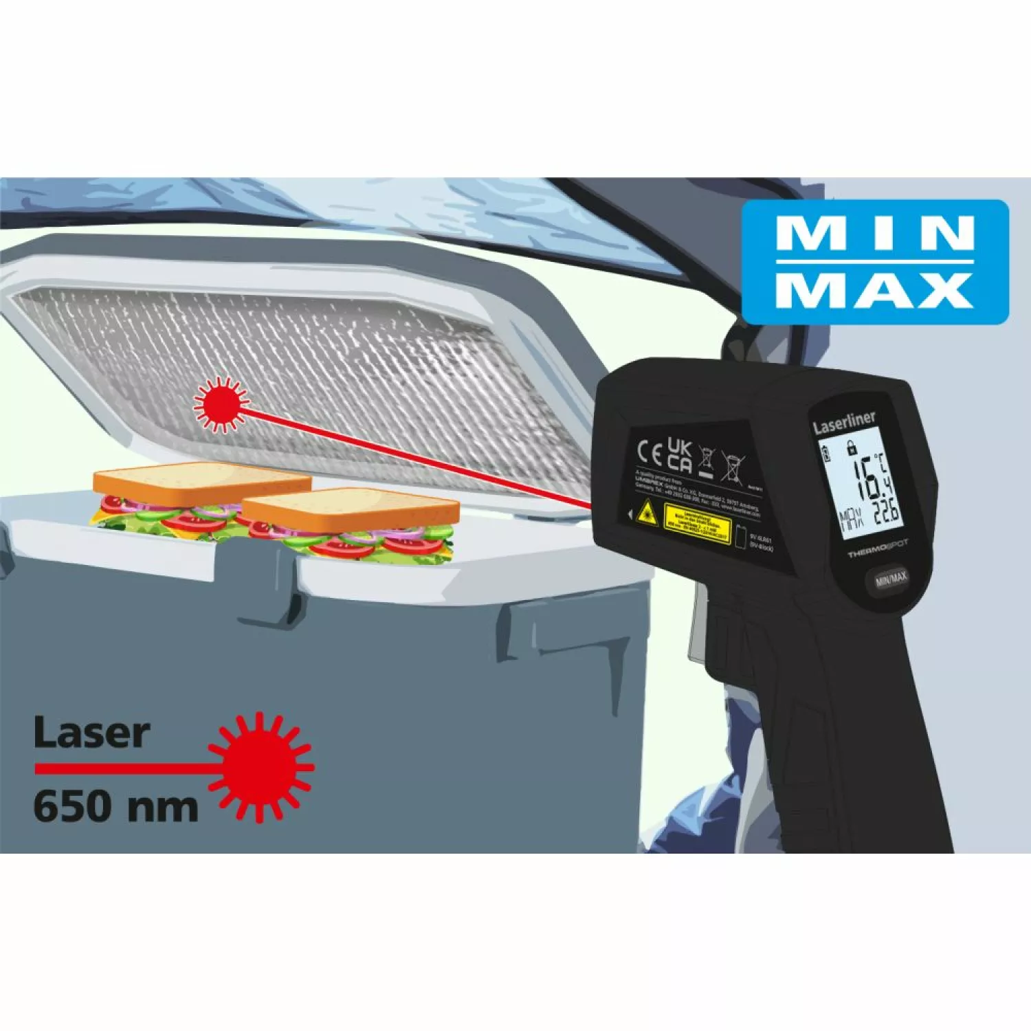 Laserliner ThermoSpot Temperatuurmeettoestel