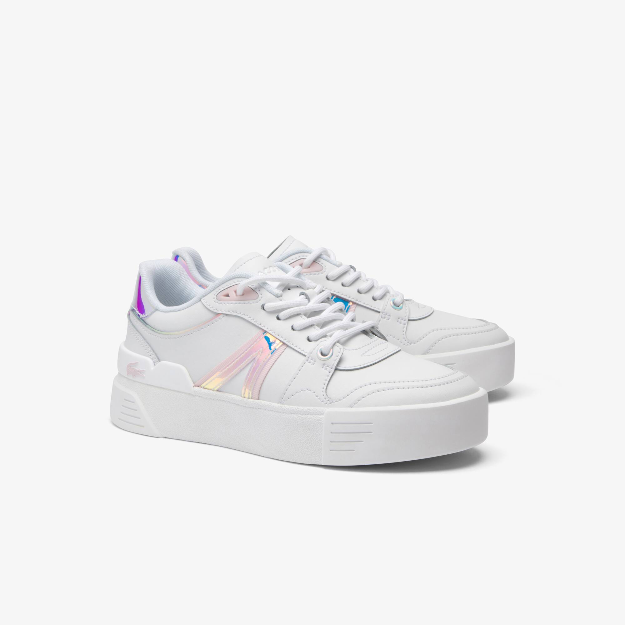 Sneakers L002 Evo femme en cuir holographique Sneakers - Blanc - Lacoste - Femme