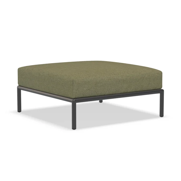 HOUE - Level 2 Ottoman, dark grey / leaf