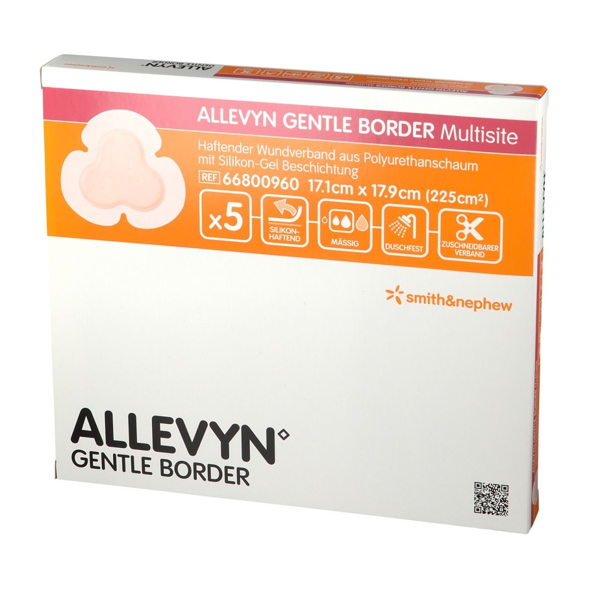 ALLEVYN® Gentle Border Multisite 17,1 x 17,9 cm