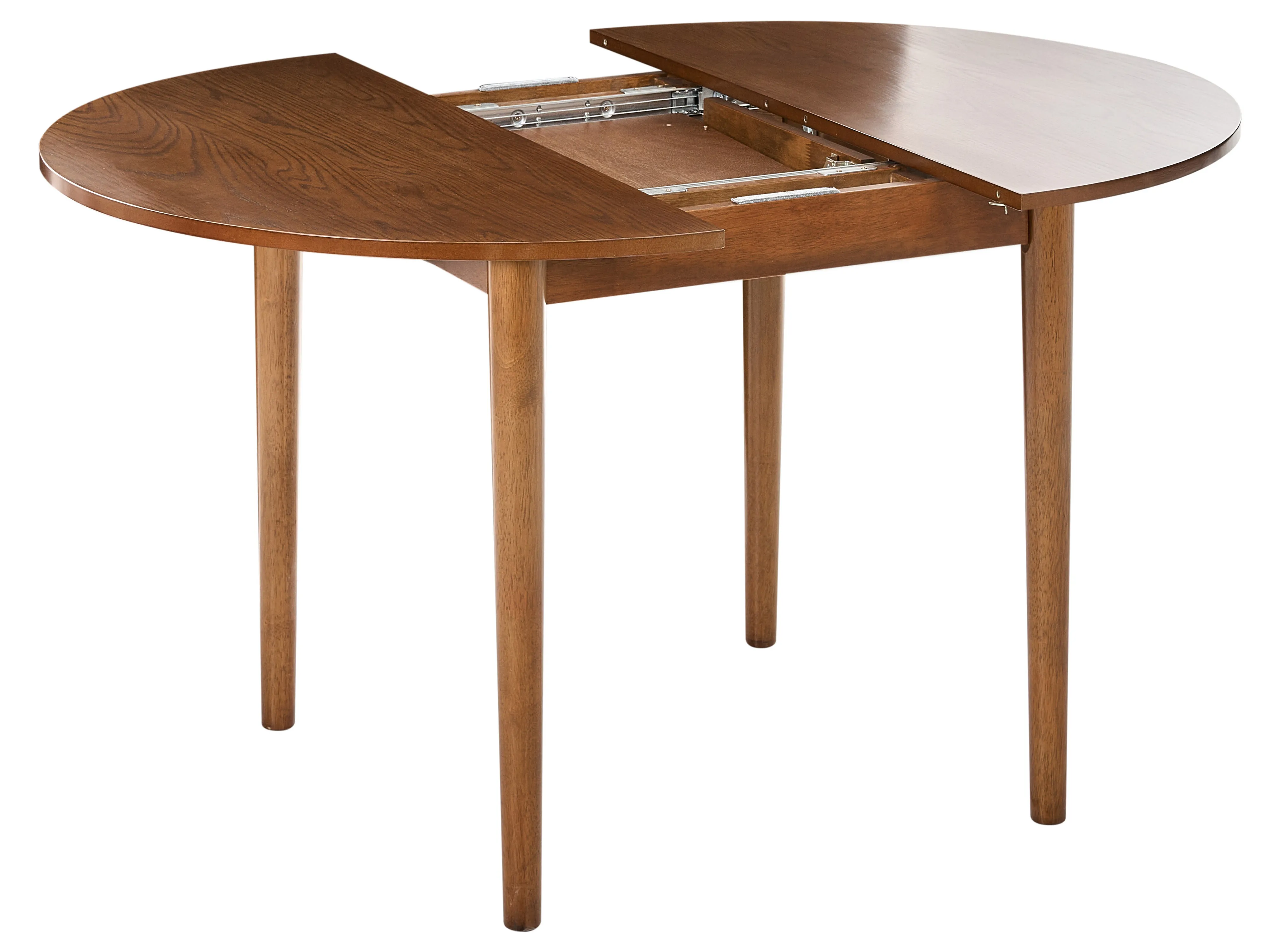 Eettafel uitschuifbaar ECHO Donker eikenhout 107 cm 107/137 cm