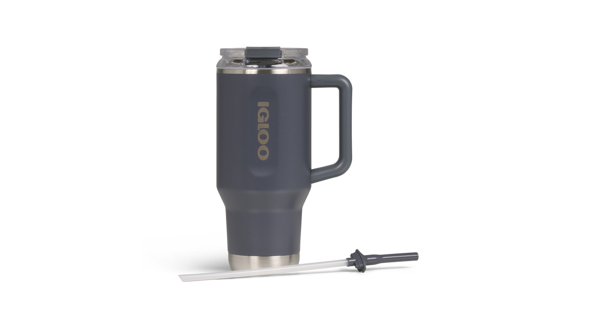IglooFlip ‘n’ Sip Travel Mug 32 oz, 0,95 liter drinkfles  (Carbon)