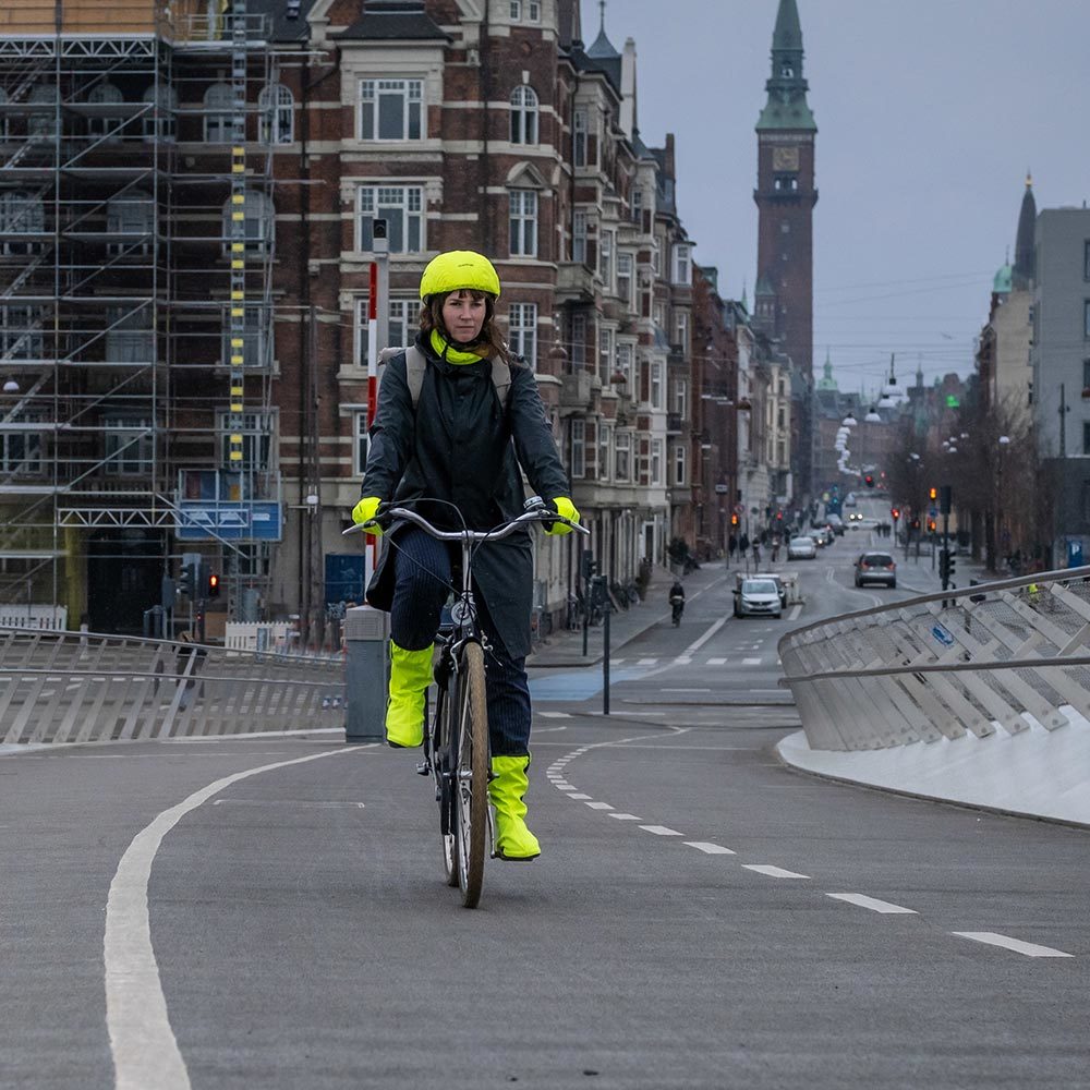 GripGrab Helmet Cover Hi-Vis Fluor Geel