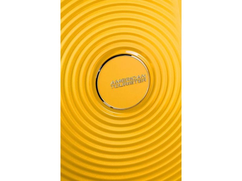 American Tourister Reisekoffer Soundbox 71.5 l, Golden Yell Ideal für einwöchige Reise