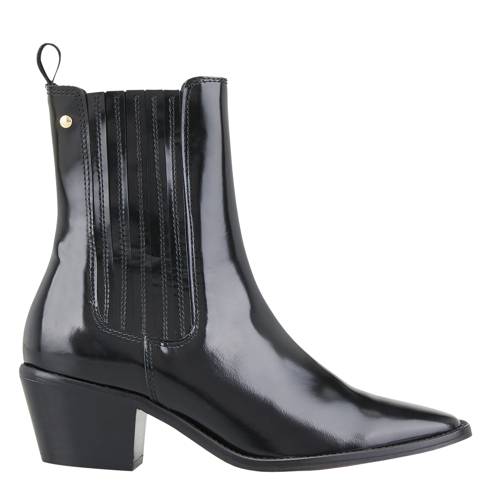 FINA - Bottines en cuir | Noir
