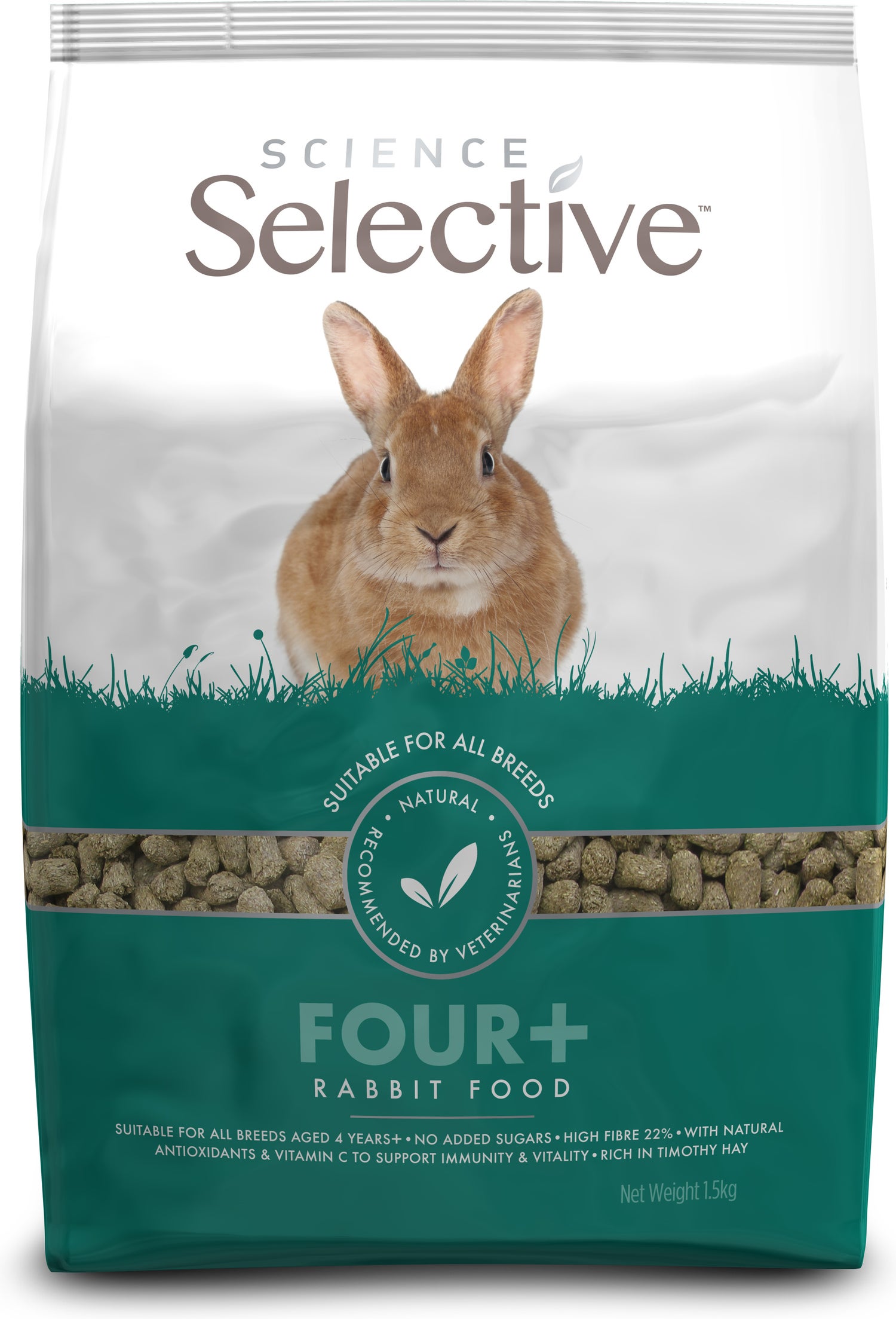 Supreme Science Selective konijnenvoer Four+ 1,5 kg