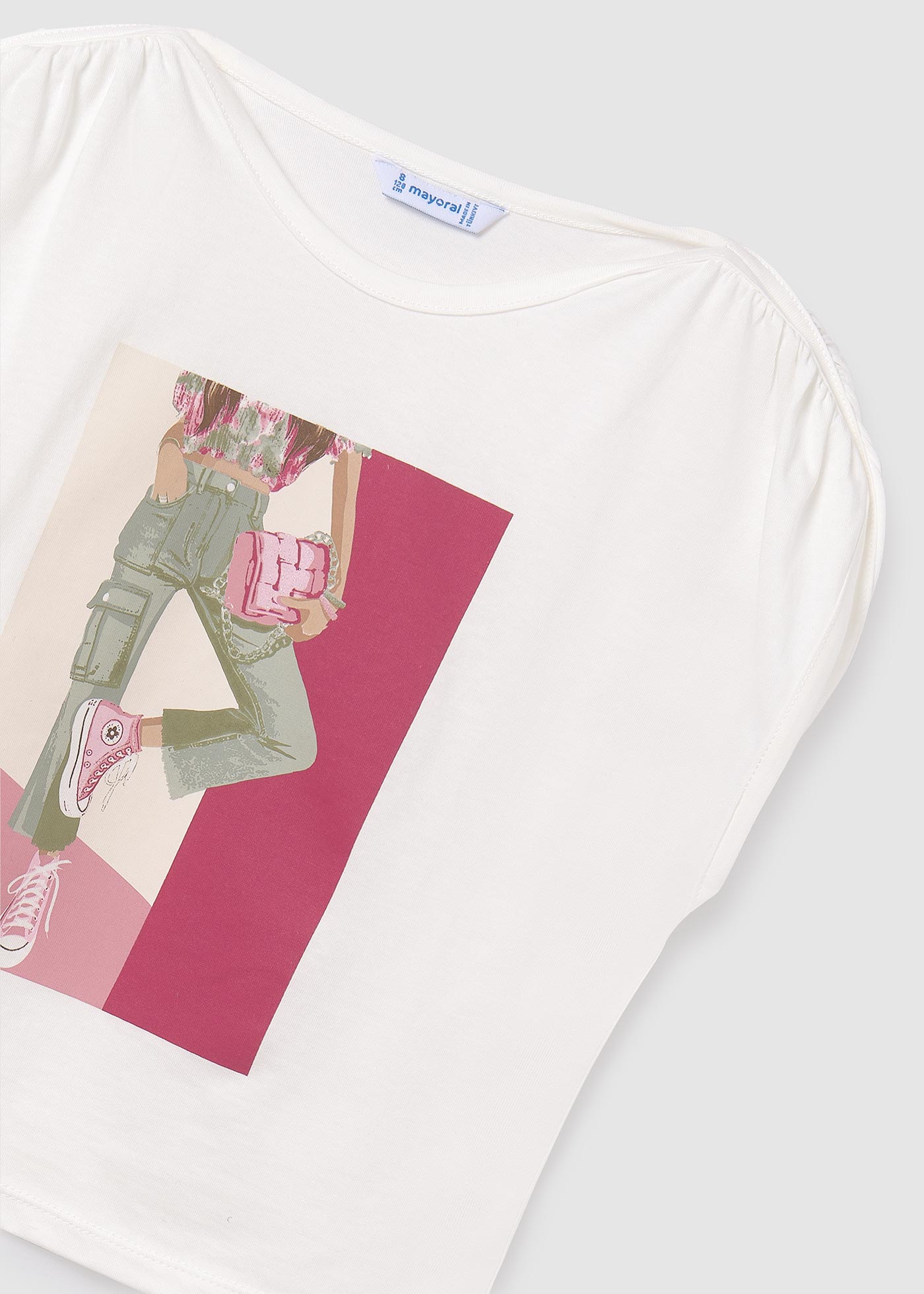 Camiseta estampada Better Cotton para meninas