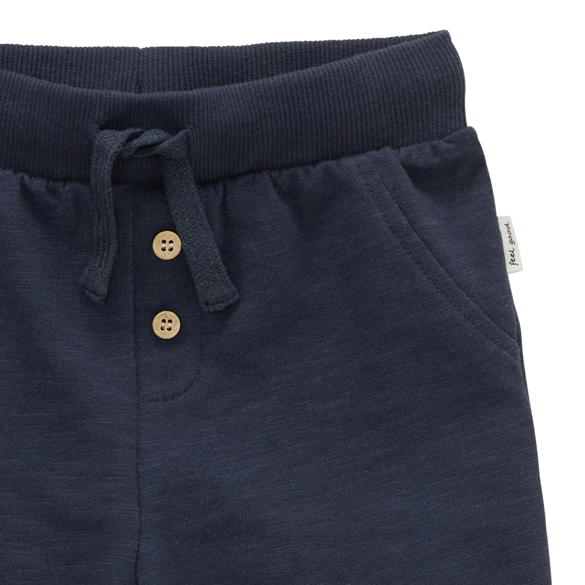 Topomini Baby Joggingshorts mit Flammgarn dunkelblau