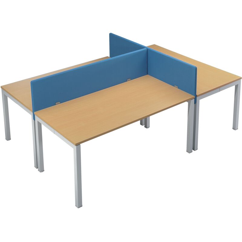 Panneau écran acoustique Universel en tissu hauteur 35 cm pour bureau individuel