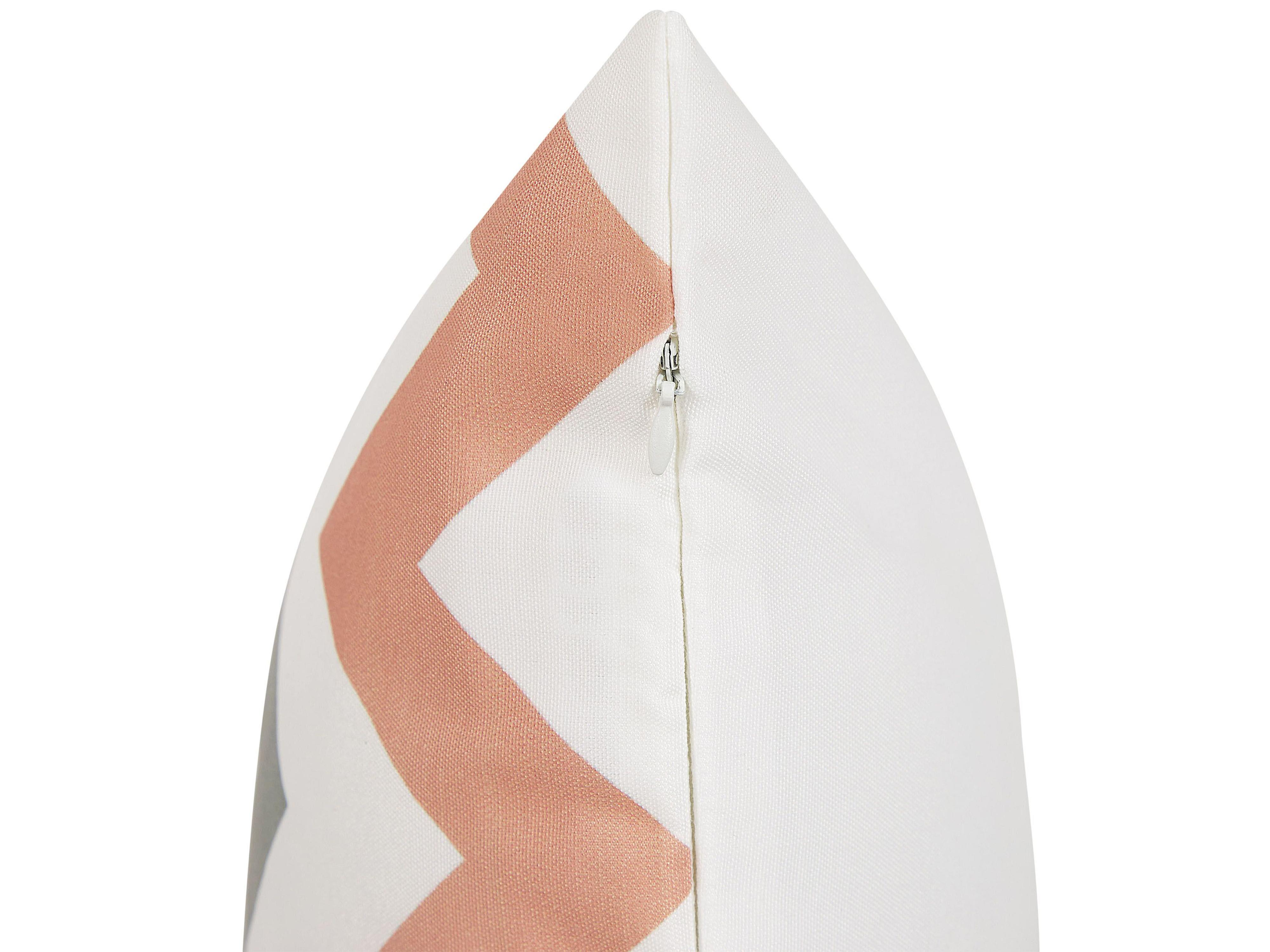 Set van 2 tuinkussens LAGARO chevron patroon 45 x 45 cm Meerkleurig