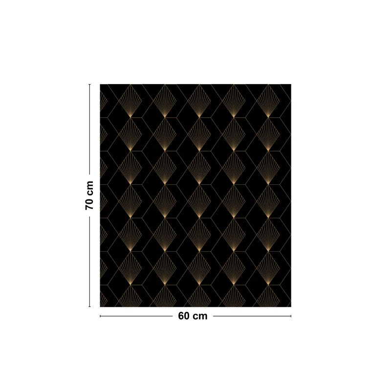 Crédence cuisine Fond de hotte ALU L 60xH 70cm - GATSBY 99deco
