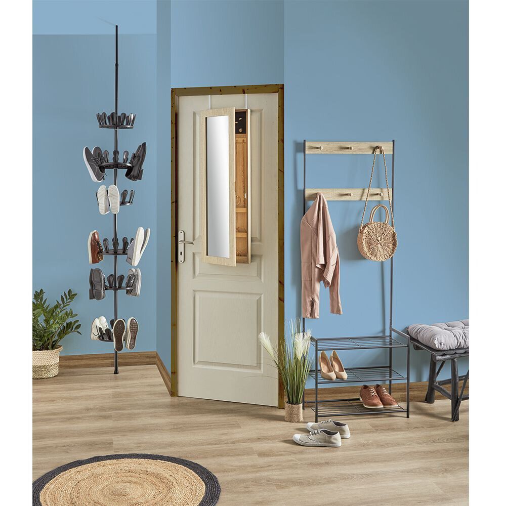 Miroir de porte avec rangement à bijoux