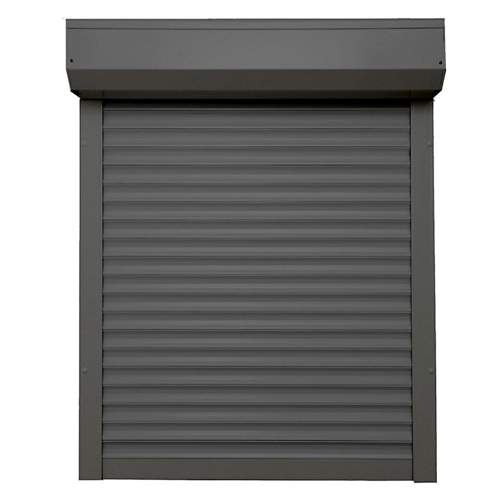 Volet roulant alu motorisé filaire gris 120 x h.220cm Protecta