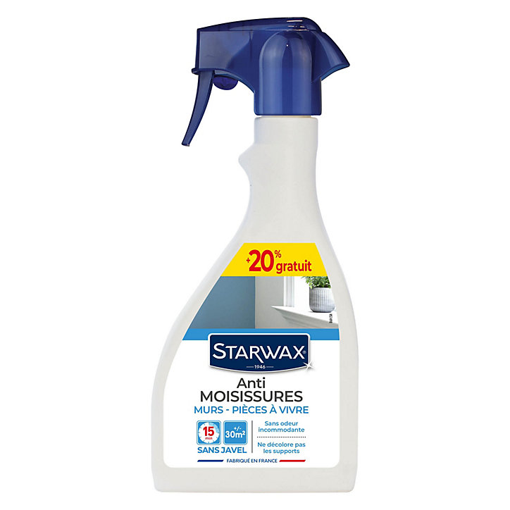 Anti-moisissures murs et pièces à vivre Starwax 500ml +20% gratuit
