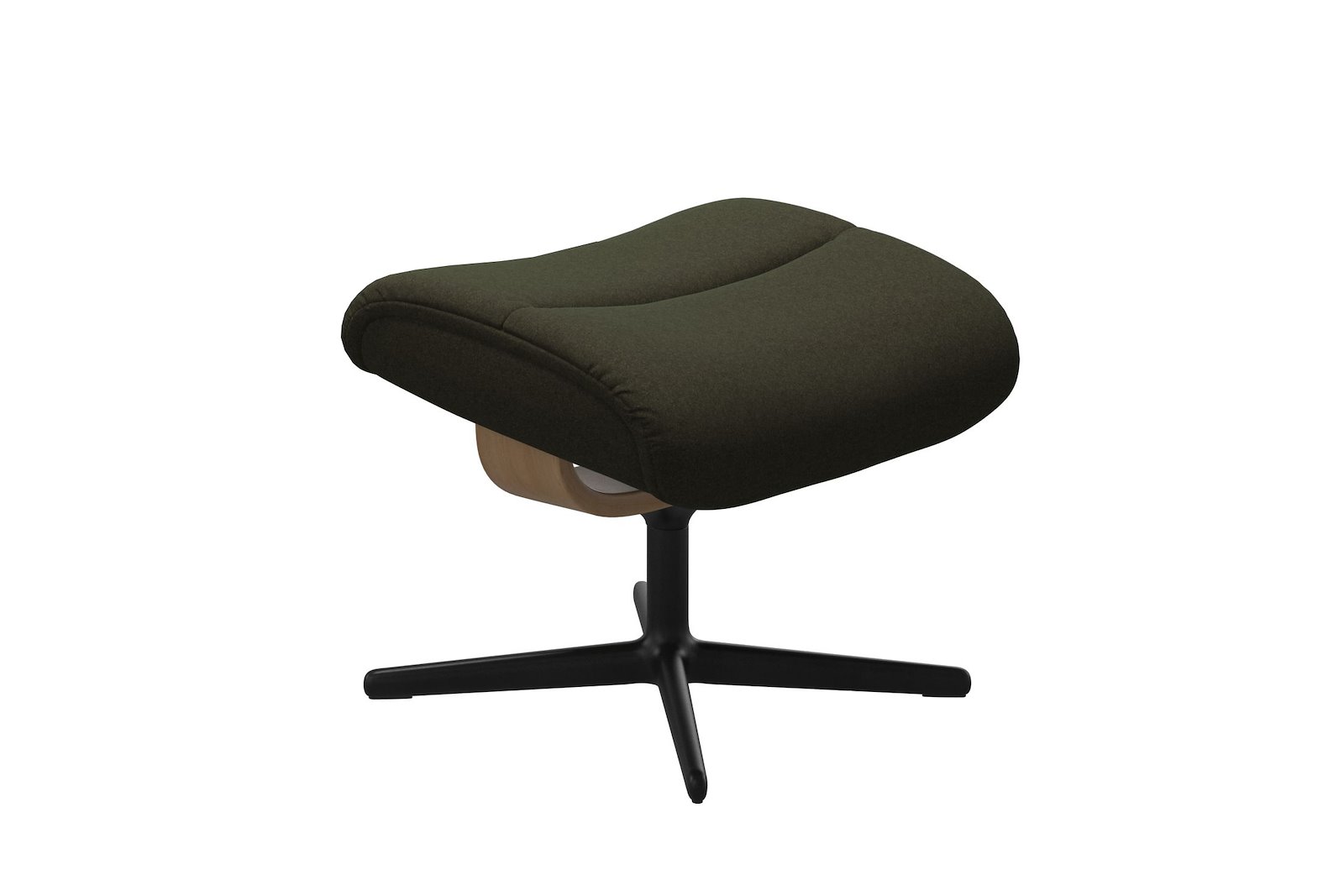 View krakk Tekstil Calido Green – Cross understell – Sort – Eik - Medium