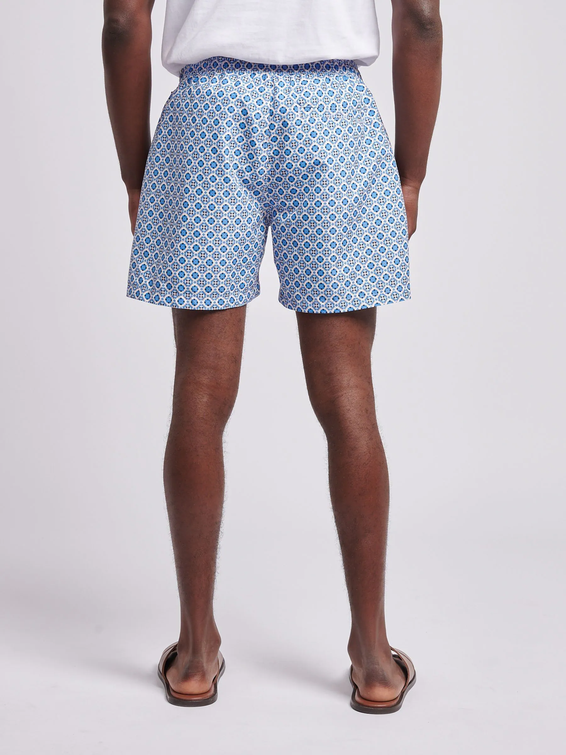U.S. Polo Assn. Mens Geo Swim Shorts