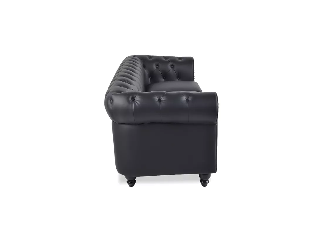 Canapé Chesterfield 3 Places Regency Noir