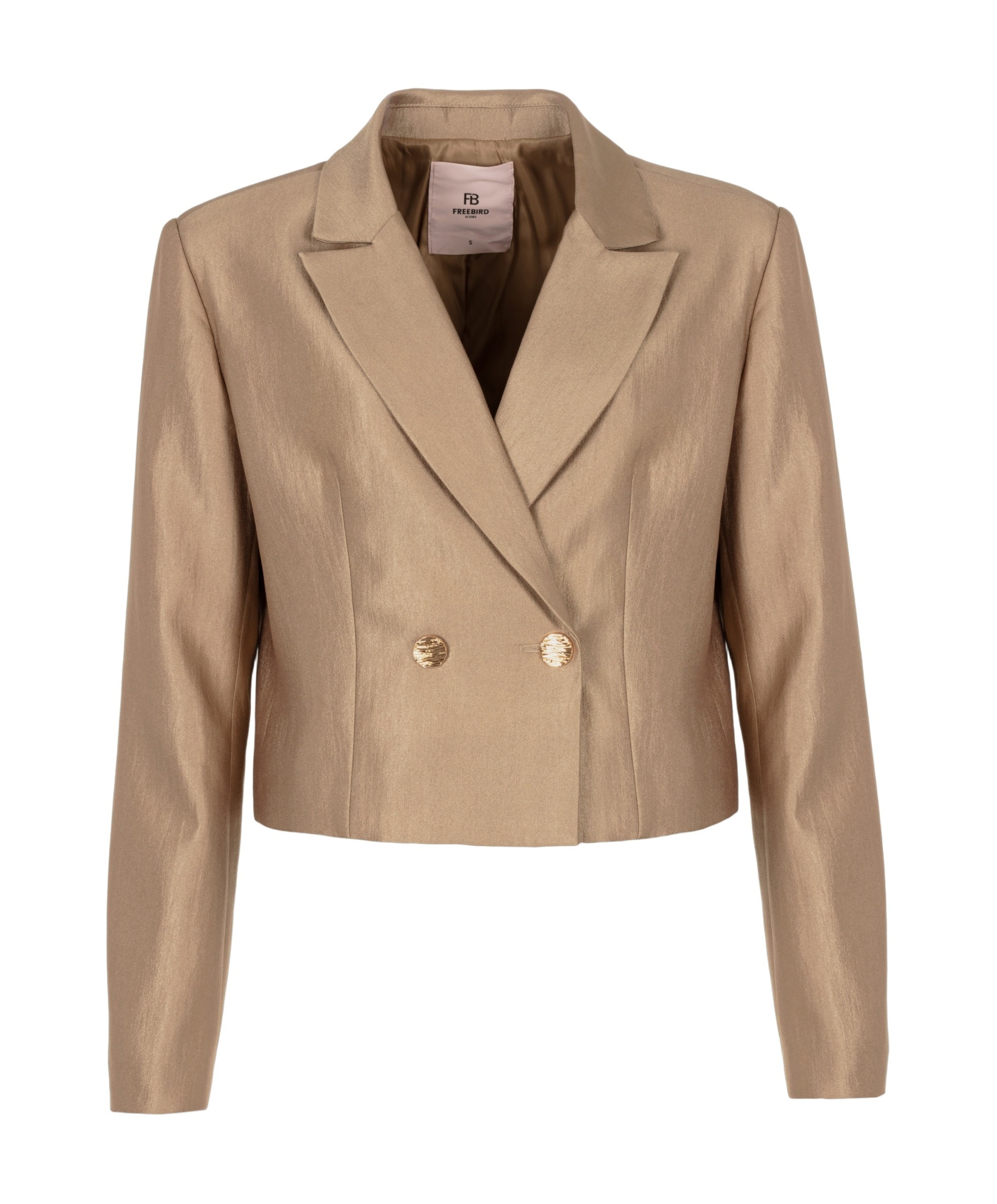 Freebird Festive Dames blazer goud