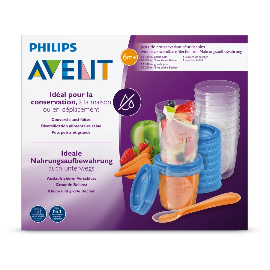 Philips Avent Aufbewahrungssystem für Babynahrung SCF72120