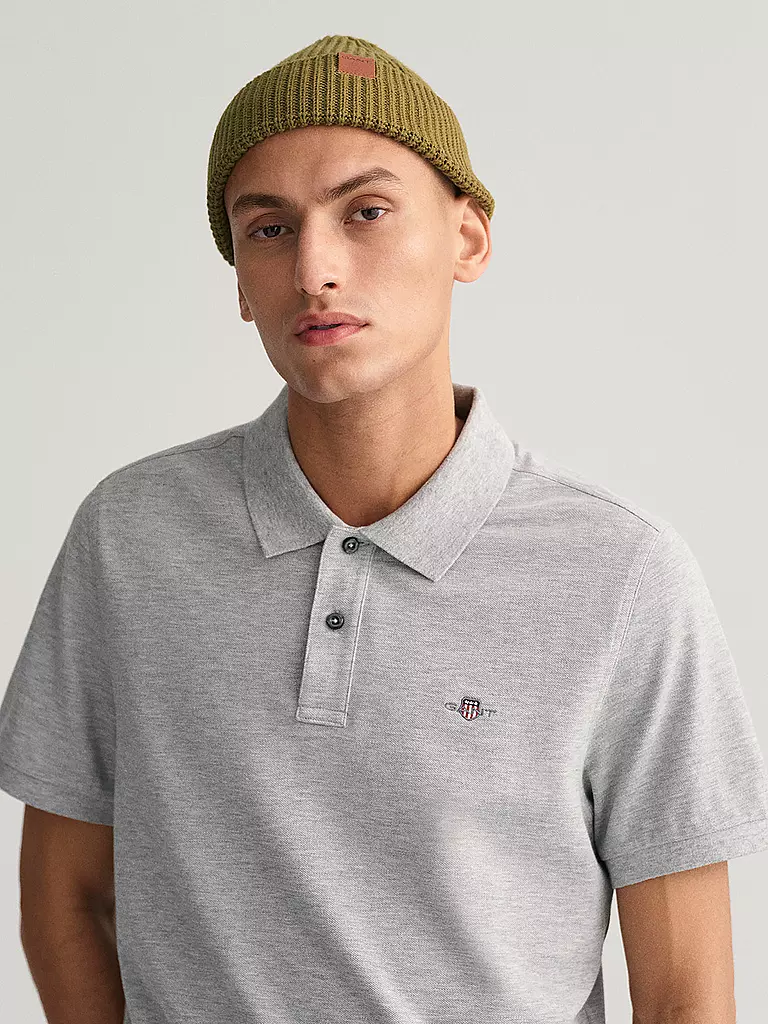 GANT Poloshirt Regular Fit grau
