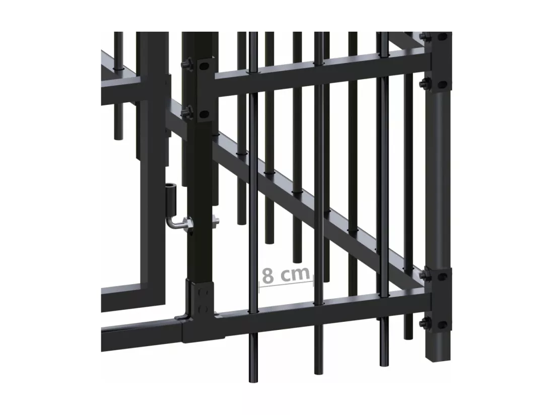 Chenil cage enclos pac noire 288 x 192 x 200 cm 02_0041762