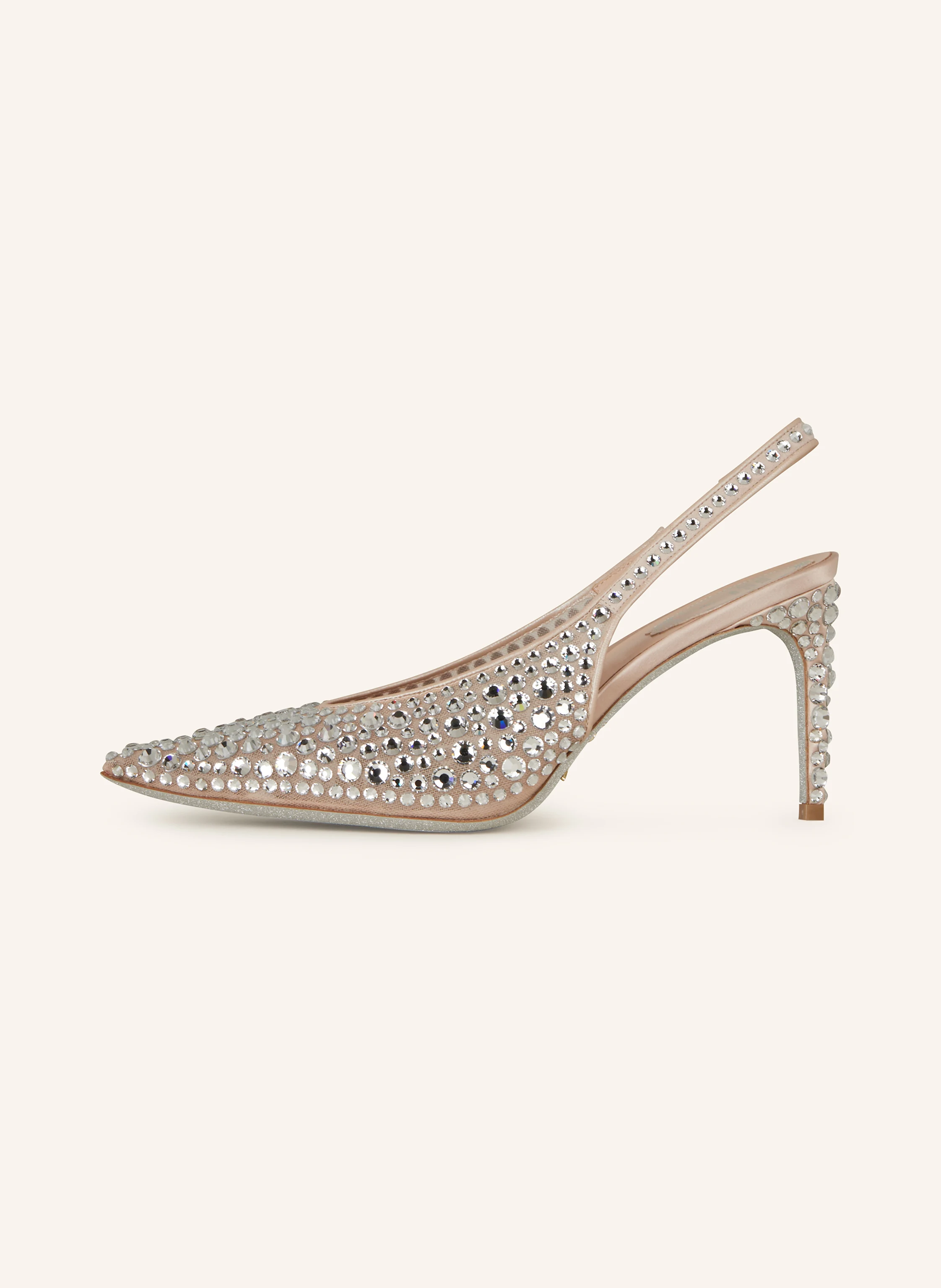 RENE CAOVILLA Slingpumps mit Schmucksteinen