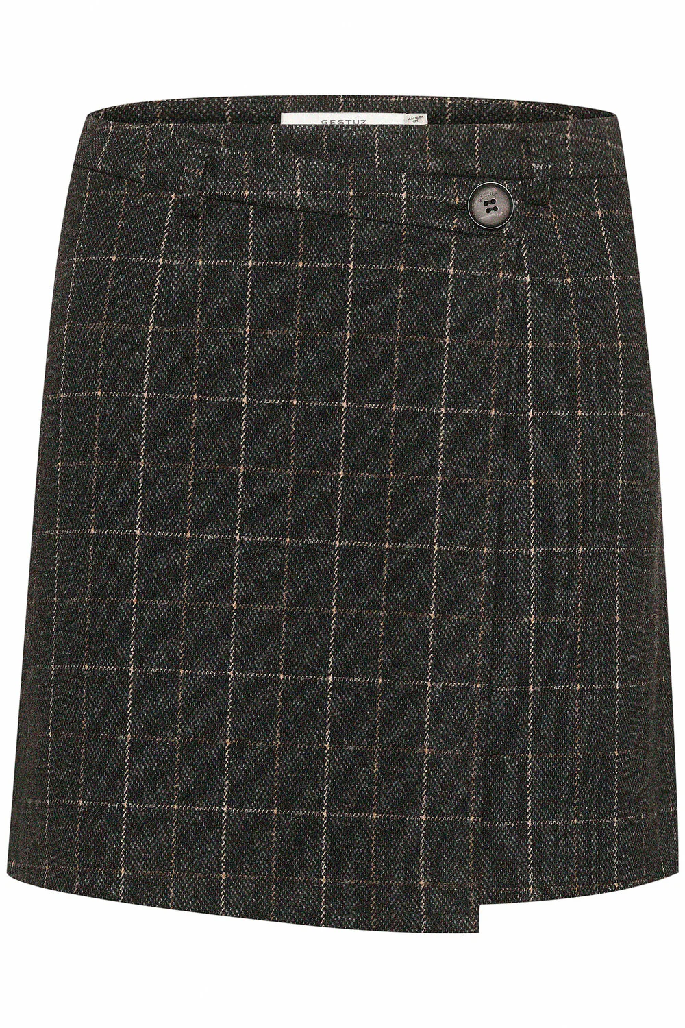 GESTUZ  Gracie MW nederdel - Black and brown check