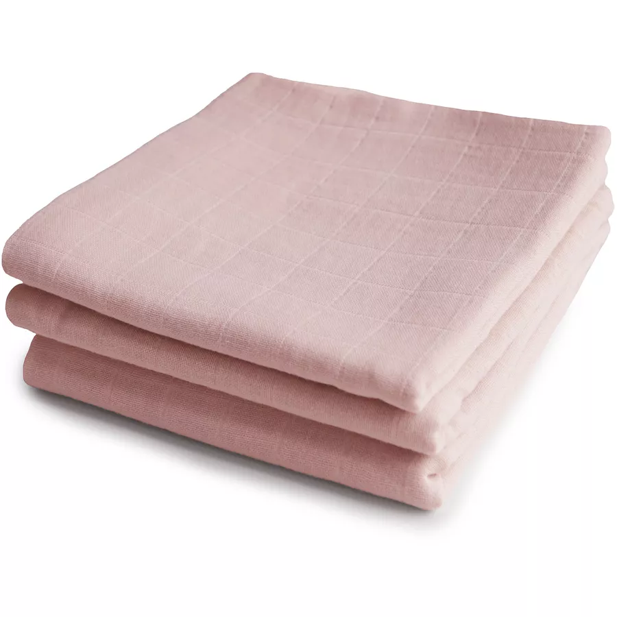mushie Musselintücher 3er-Pack Blush