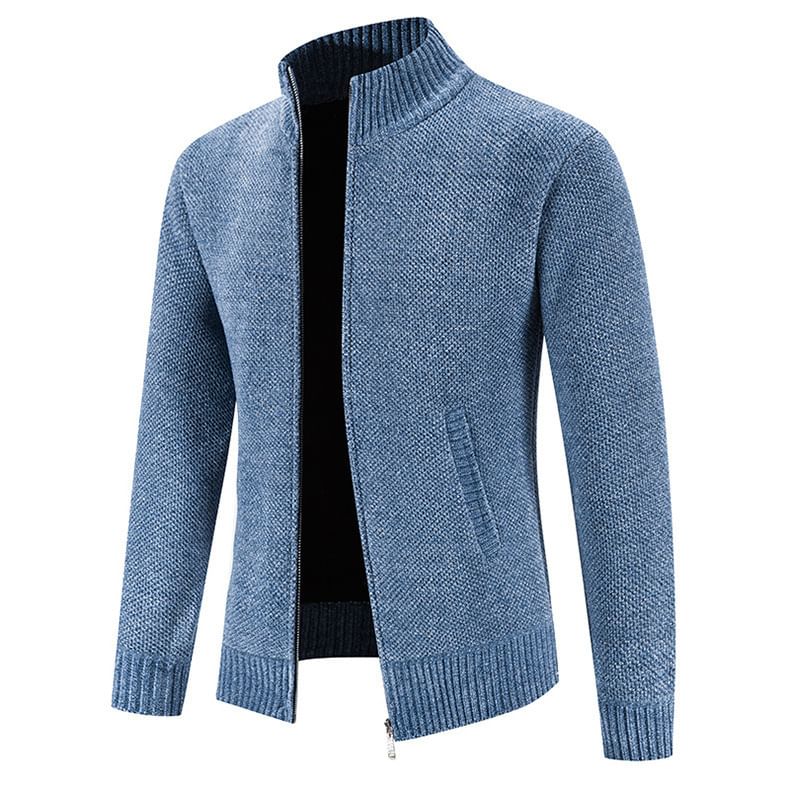 YIKES - Effen cardigan met opstaande kraag en rits