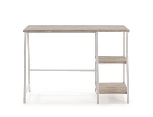 VS VENTA-STOCK - Bureau lisboa blanc, table pour pc, style industriel, 105 cm...