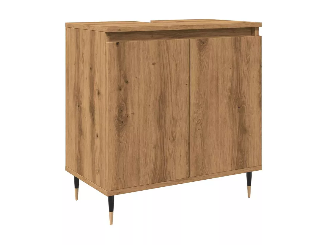 Armoire de salle de bain chêne artisanal 58x33x60 cm