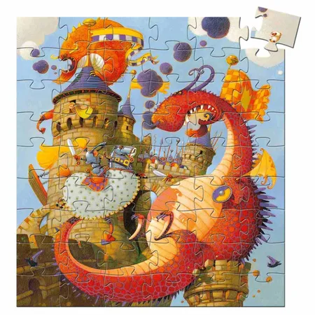 Djeco Puzzle: Vaillant und der Drache, 54 Teile