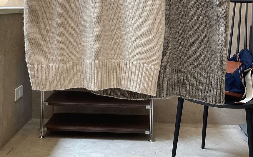 Shinobu - Gebreid vest met ronde hals