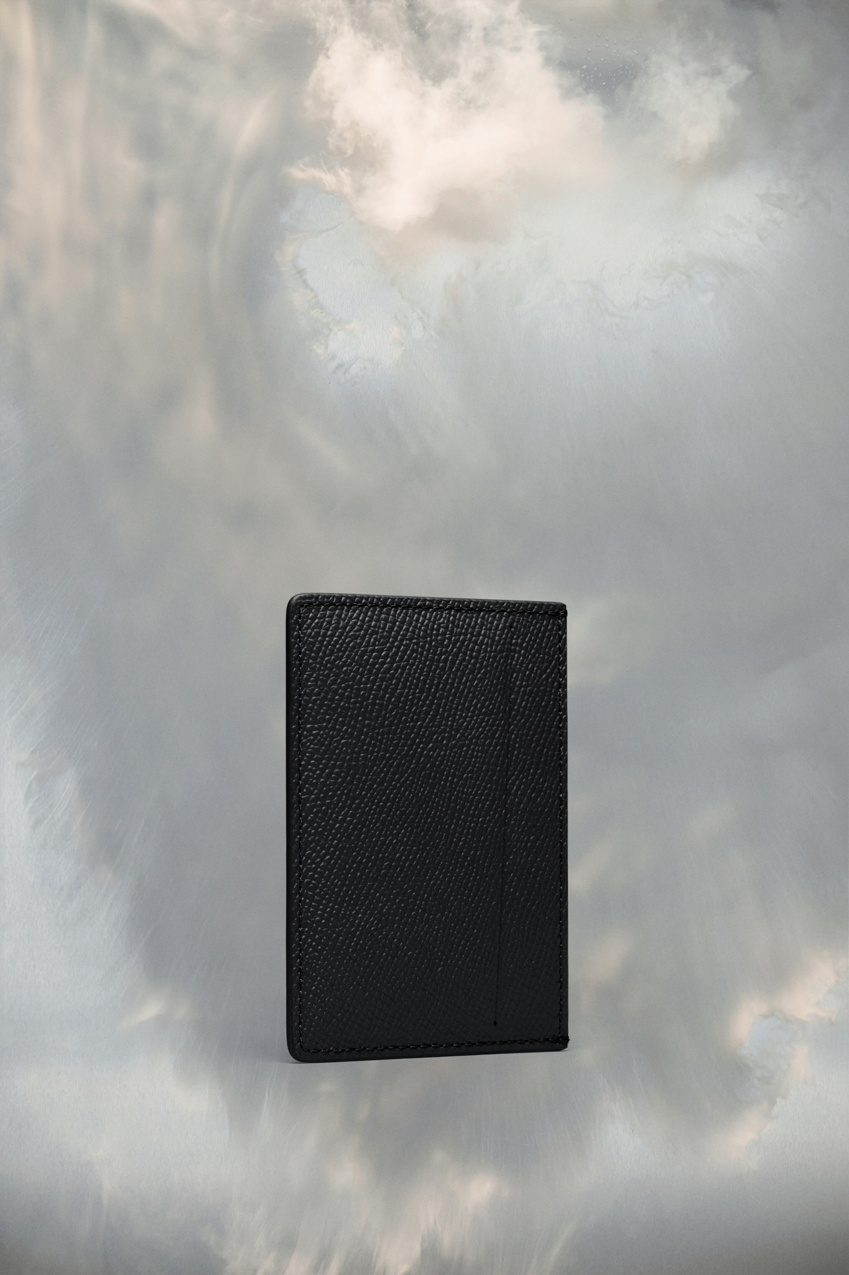 Petit porte-cartes en cuir grainé | Femme Noir