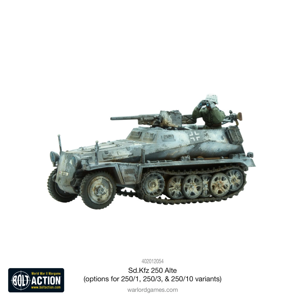 Bolt Action - Sd.Kfz 250 (Alte) half-track (options to make 250/1, 250/3 or 250/10 variants)