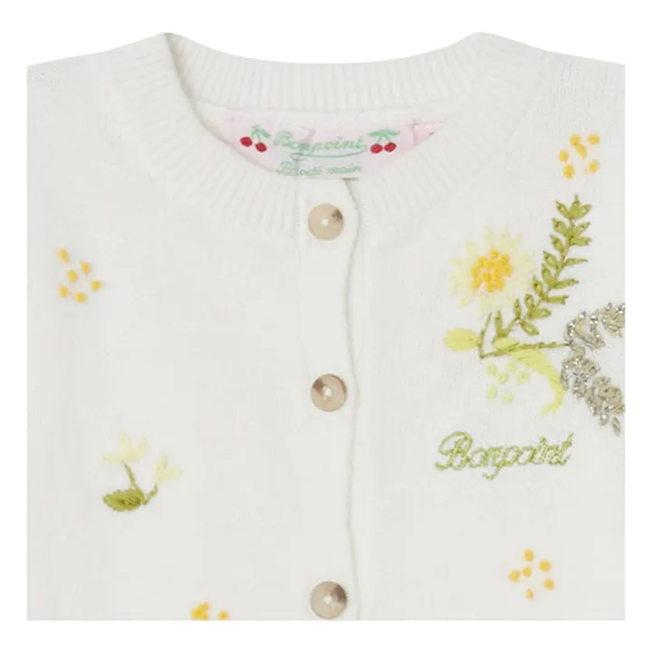 Bonpoint Cardigan Brodé Claudie | Ecru